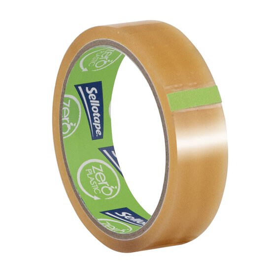 Sellotape Zero Plastic Adhesive Tape 24mm x 30m image number 3