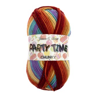 James C Brett Autumn Days Party Time Chunky Yarn 100g