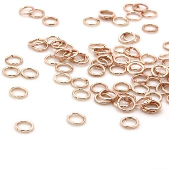 Beads Unlimited Rose Gold Plated Jump Rings 5mm 170 Pack