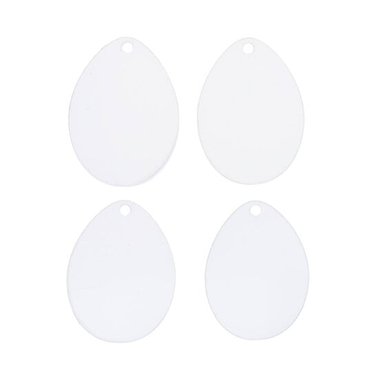 Hanging Acrylic Egg Decoration 4 Pack image number 2