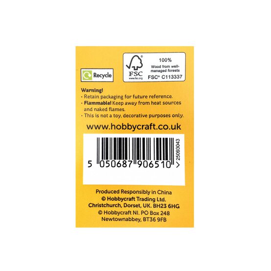 Hanging Wooden Letter O 7.5cm image number 4