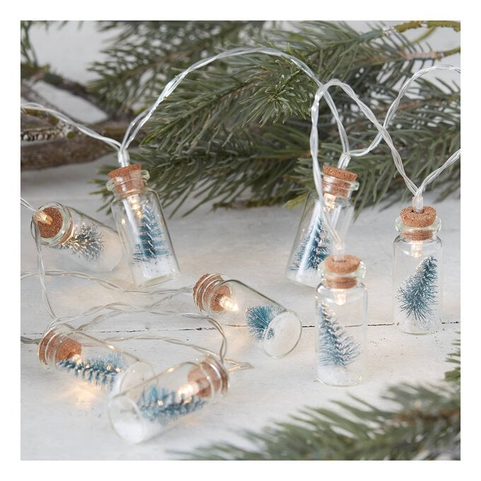 Christmas Bottle Brush Tree LED Lights image number 1