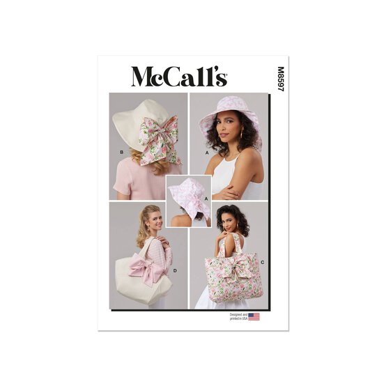 McCall’s Hats and Bags Sewing Pattern M8597 image number 1