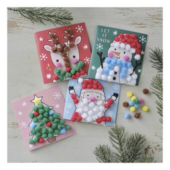 Christmas Pom Pom Card Kit 4 Pack 