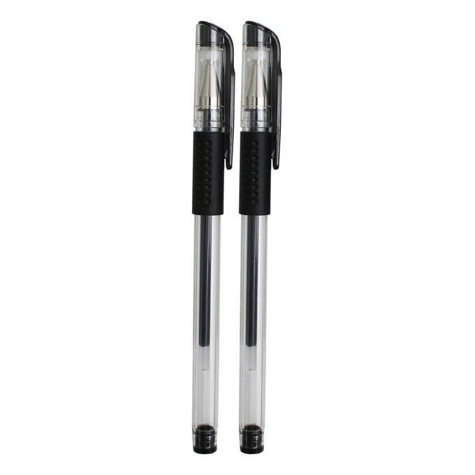 Black Gel Pens 2 Pack image number 1