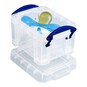 Really Useful Clear Plastic Storage Box 0.14 Litres image number 1