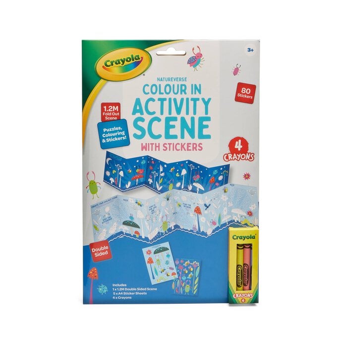 Crayola Colour In Activity Bug Scene with Stickers  image number 1