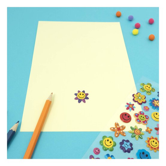 Smiley Flower Puffy Stickers image number 2