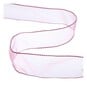 Mid Pink Wire Edge Organza Ribbon 63mm x 3m image number 1