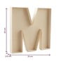 Wooden Fillable Letter M 22cm image number 4
