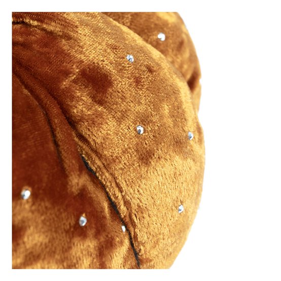 Orange Sparkle Velvet Pumpkin 17cm image number 4