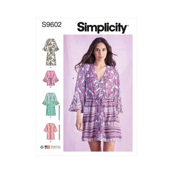 Simplicity Caftans and Wraps Sewing Pattern S9602 (16-24)
