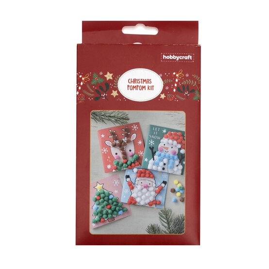 Christmas Pom Pom Card Kit 4 Pack  image number 3