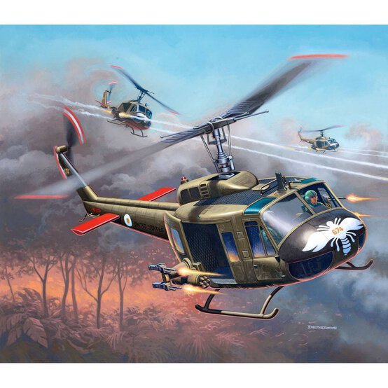 Revell Bell UH 1H Gunship Model Kit 1:100 image number 5