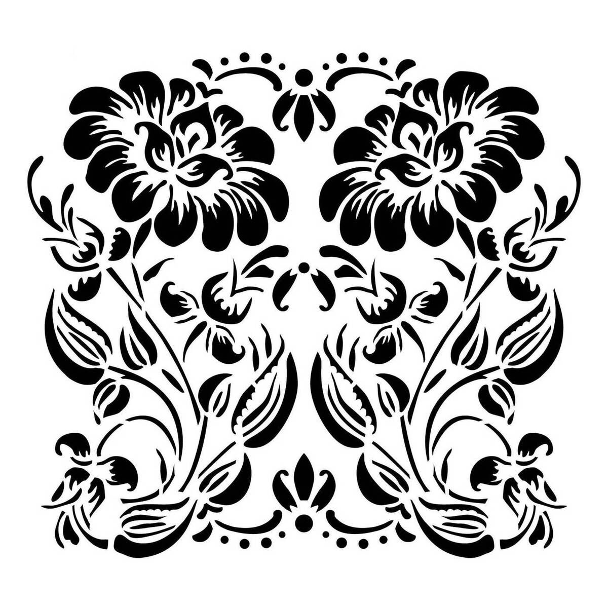 FolkArt Ornamental Flower Laser Stencil Hobbycraft