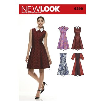 New Look Women's Dress Sewing Pattern 6299