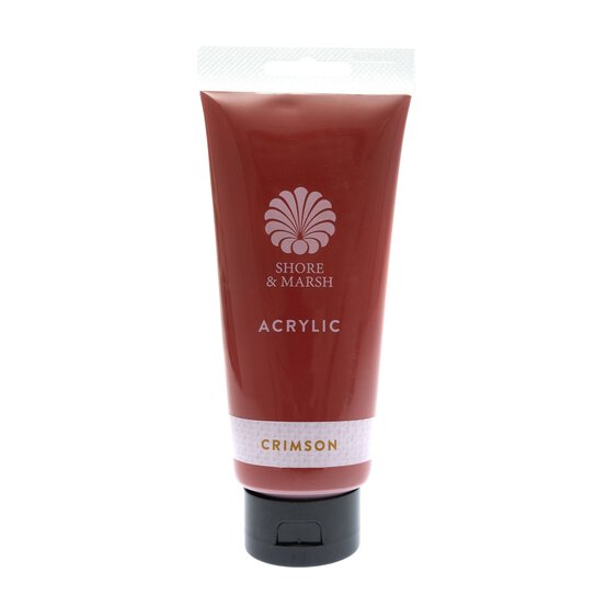 Shore & Marsh Crimson Acrylic Paint 200ml image number 1
