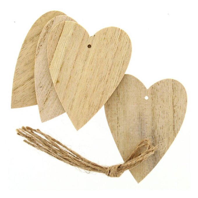 Buy Wood Heart Shapes, Wooden Hearts Wedding, Wooden Plain Hearts