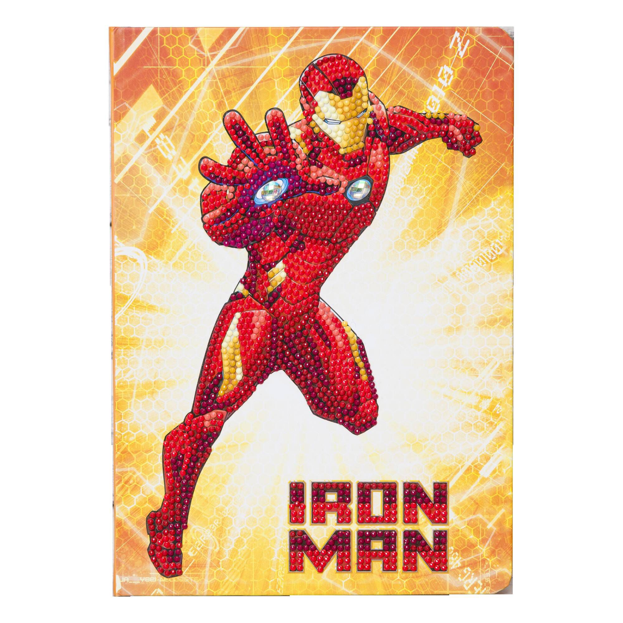 Iron Man Crystal Art Notebook Kit Hobbycraft