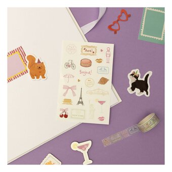 Bon Voyage Paper Stickers
