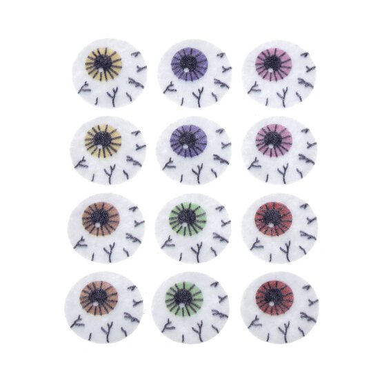 Eyeball Felt Stickers 12 Pack  image number 1