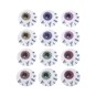 Eyeball Felt Stickers 12 Pack  image number 1