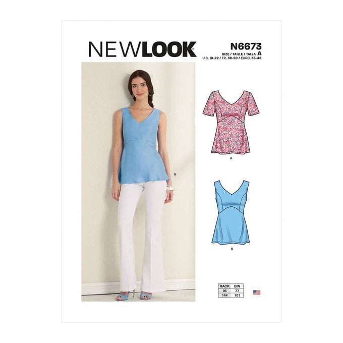 New Look Women's Top Sewing Pattern N6673 image number 1