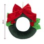 Hanging Velvet Wreath Decoration 20cm  image number 4