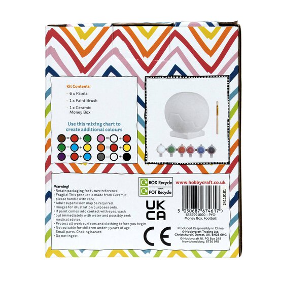 Paint Your Own Football Money Box image number 8