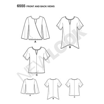 New Look Women's Shirt Sewing Pattern 6555