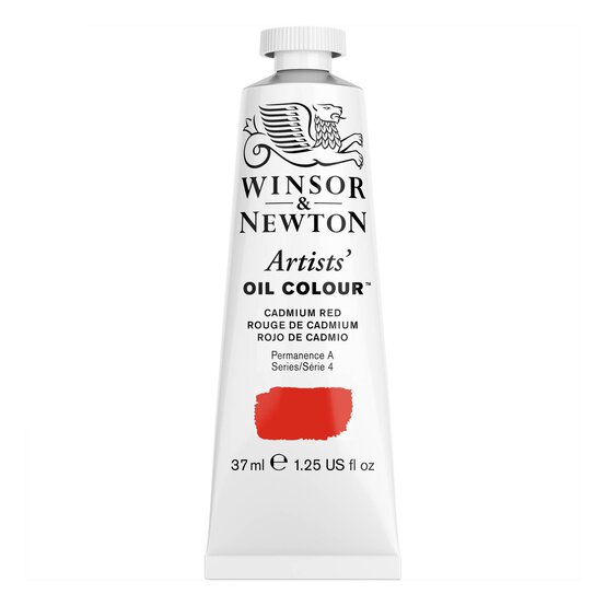 Winsor and Newton Artists Oil Colour Cadmium Red 37ml image number 1