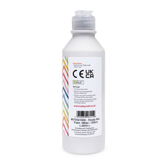 White Ready Mixed Paint 300ml image number 5