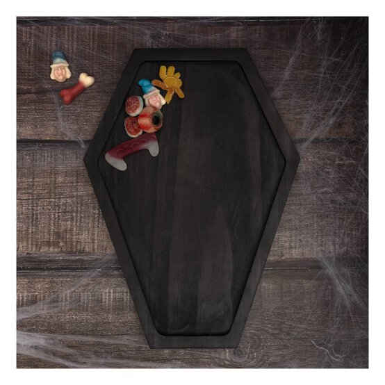 Black Coffin Tray 35cm  image number 2