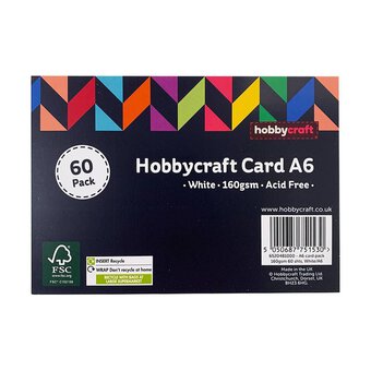 White Card A6 60 Pack image number 2