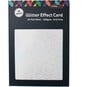 White Glitter Effect Card A4 16 Sheets image number 3