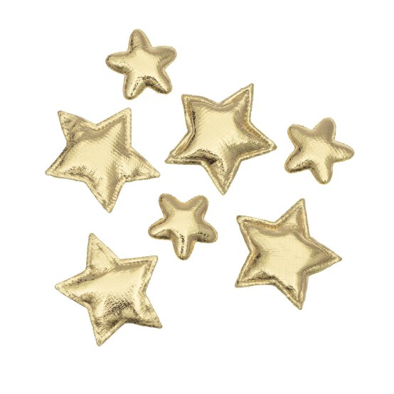Gold Puffy Stars 7 Pack image number 1