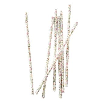 Ginger Ray Ditsy Floral Paper Straws 25 Pack