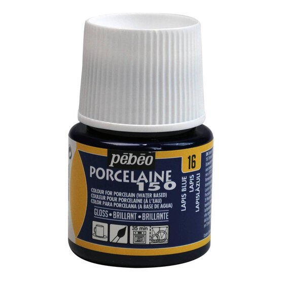 Pebeo Lapis Blue Porcelaine 150 Paint 45ml image number 1