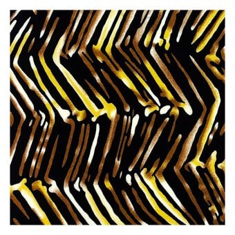 Brown Silky Animal Print Fabric by the Metre