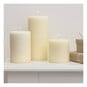White Pillar Candles 3 Pack image number 1