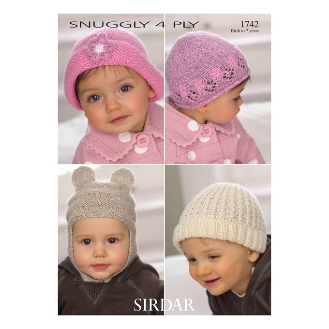 Sirdar Snuggly 4 Ply Hats Digital Pattern 1742 image number 1