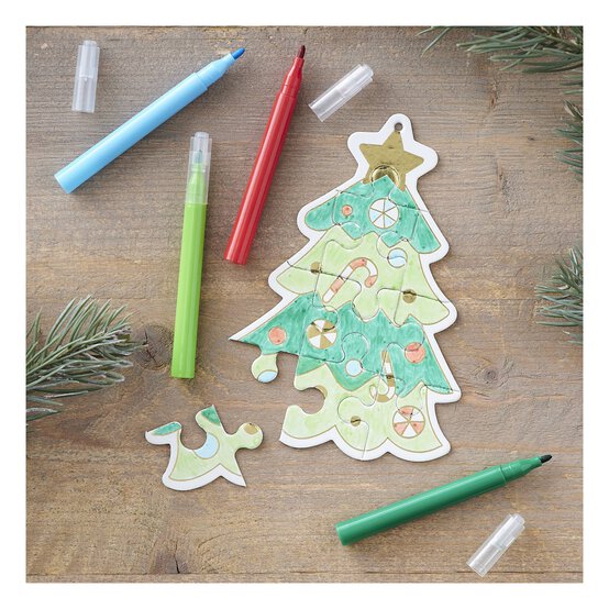 Decorate Your Own Christmas Tree Puzzle image number 1
