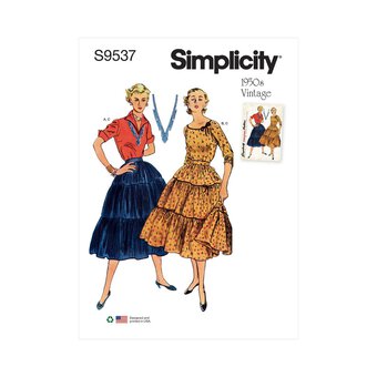 Simplicity Women's Blouse and Skirt Sewing Pattern S9537 (R5 14-22)