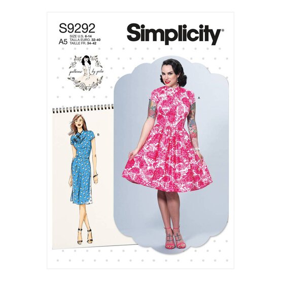 Simplicity Women&rsquo;s Dress Sewing Pattern S9292 (6-14) image number 1