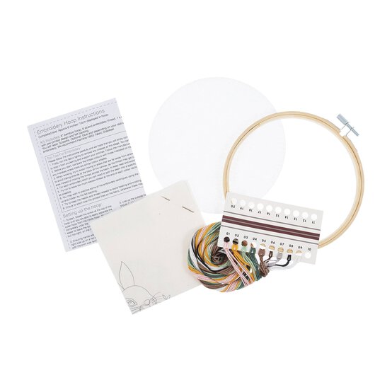 Trimits Rabbit Embroidery Hoop Kit image number 3