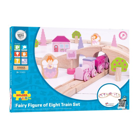 Bigjigs Fairy Figure of Eight Train Set image number 1