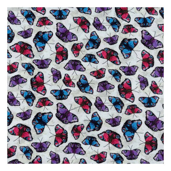 Woodland Wonders Butterfly Sky Cotton Fabric by the Metre image number 2