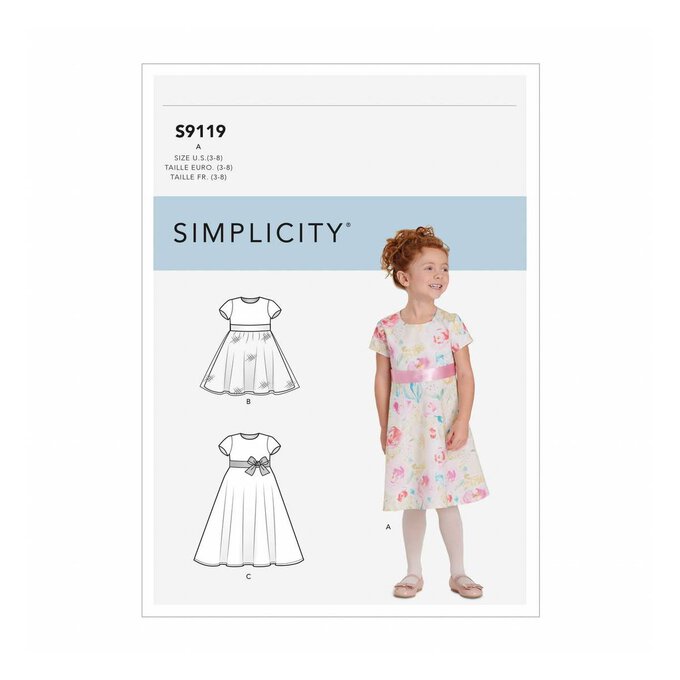 Simplicity Kids’ Dress Sewing Pattern S9119 image number 1