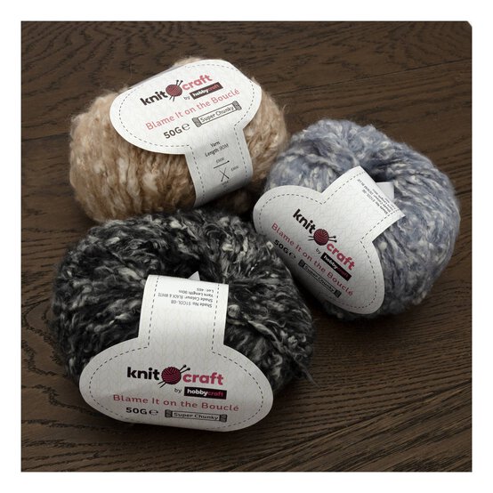 Knitcraft Neutral Blame It on the Bouclé Yarn 50g  image number 4