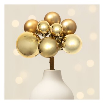 Gold Bauble Pick 20cm